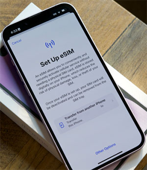 how to move esim card from android to iphone by carrier app