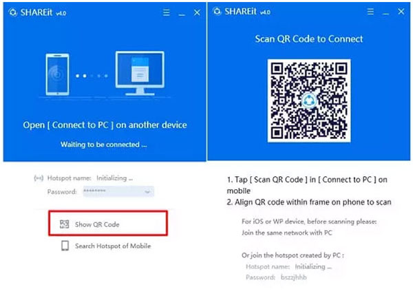 get videos from iphone to hp laptop with shareit