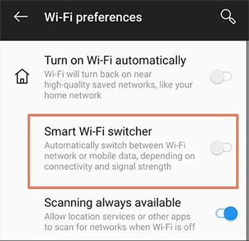 turn off smart wifi switcher