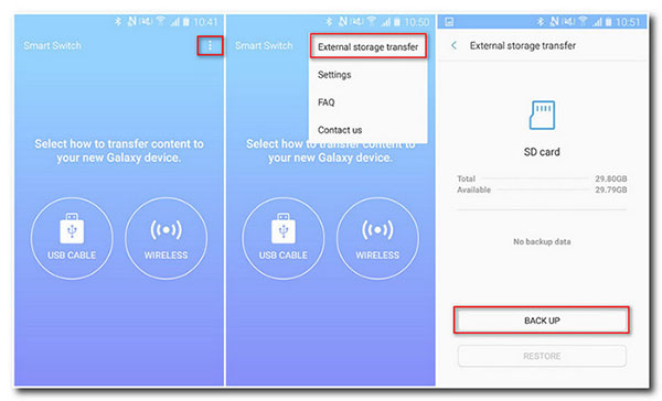 transfer data to new samsung s8 with smart switch