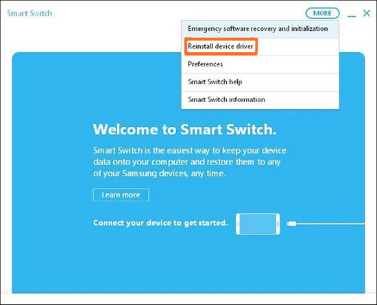 fix samsung smart switch failed to connect