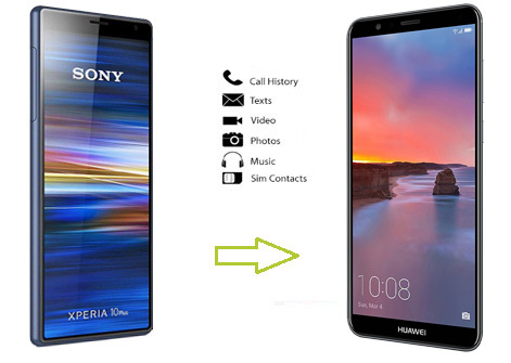 how to transfer data from sony to huawei