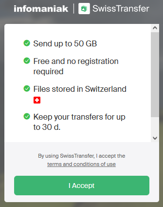 pairdrop alternative like swisstransfer