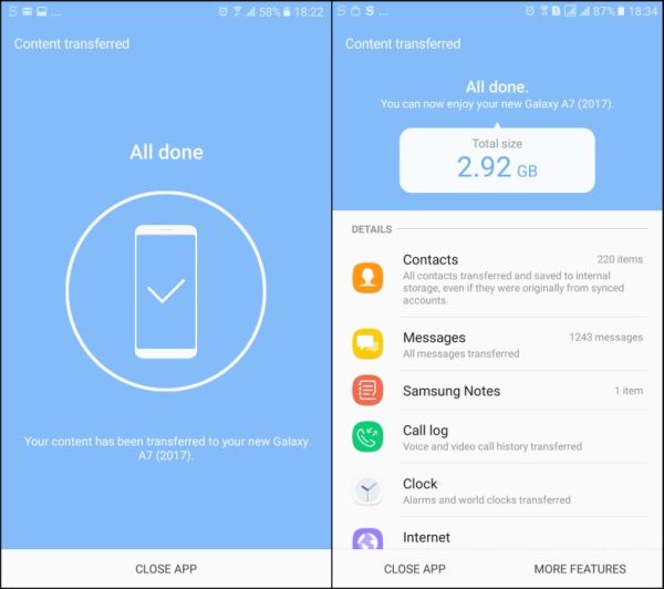 how to transfer data from samsung to samsung wirelessly via smart switch