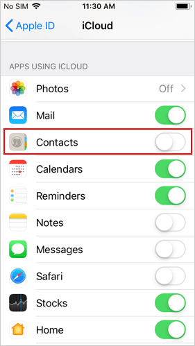 how to transfer contacts from iphone to ipad with icloud