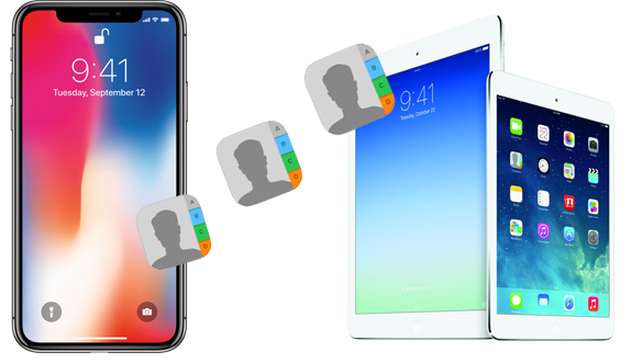 how to sync contacts from iphone to ipad