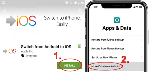 android to ios transfer