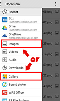 restore from google drive to android