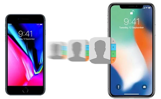 how to transfer contacts from iphone to iphone without icloud