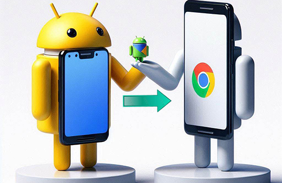 transfer data from android to pixel