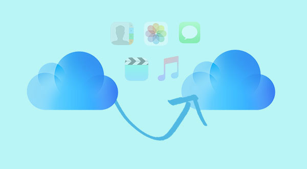 transfer data from one icloud to another