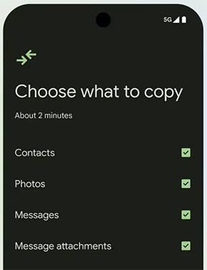 transfer contacts from iphone to android with android switch