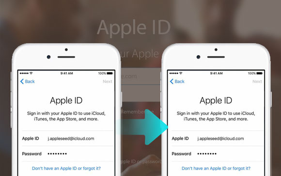 how to transfer data from one apple id to another