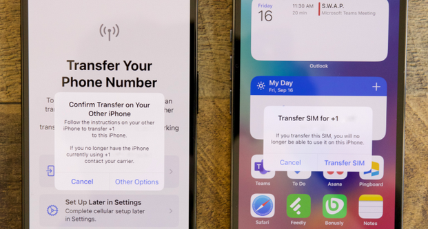 how to transfer phone number to new phone iphone with esim quick transfer