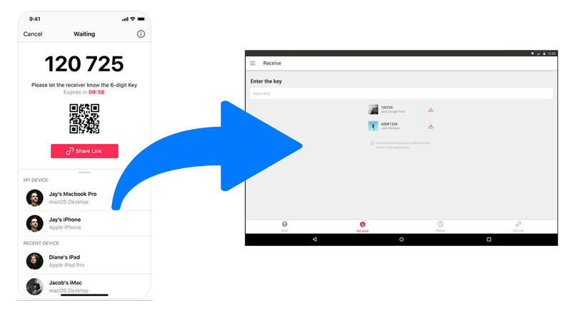 samsung data transfer tool like send anywhere