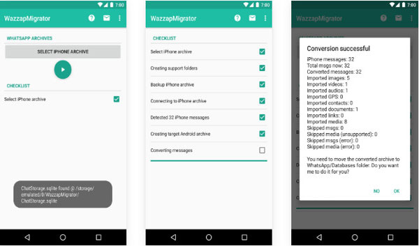 move whatsapp from iphone to android with wazzapmigrator