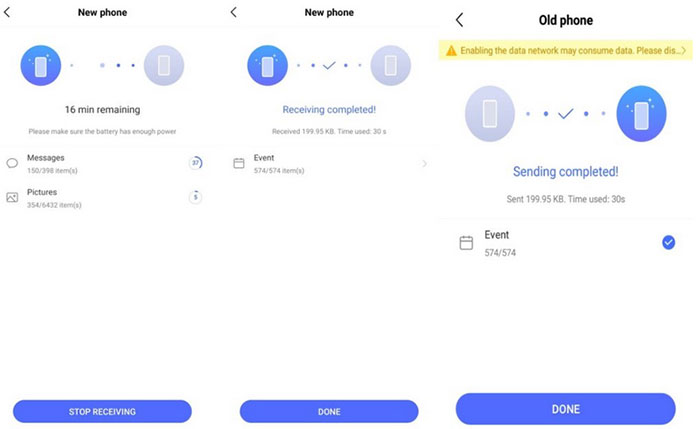 how to transfer data from iphone to vivo via easyshare