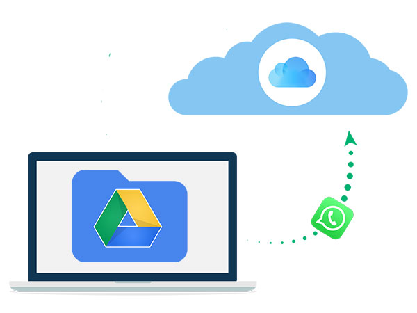 transfer whatsapp backup from google drive to icloud