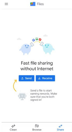 transfer files from android to usb stick with files by google