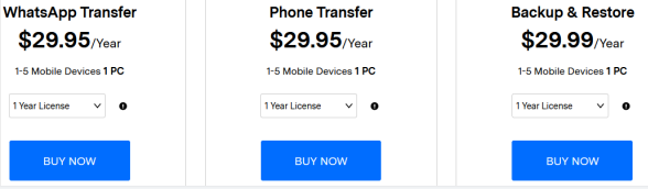 wondershare mobiletrans cost
