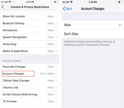 use screen time passcode to fix apple id greyed out