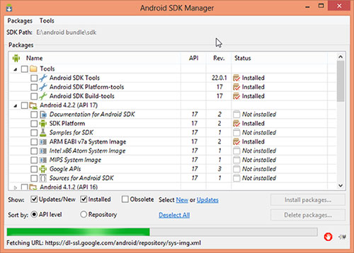 android backup extractor like android sdk manager