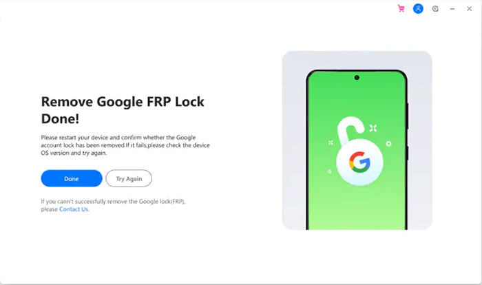bypass frp google account with android unlock