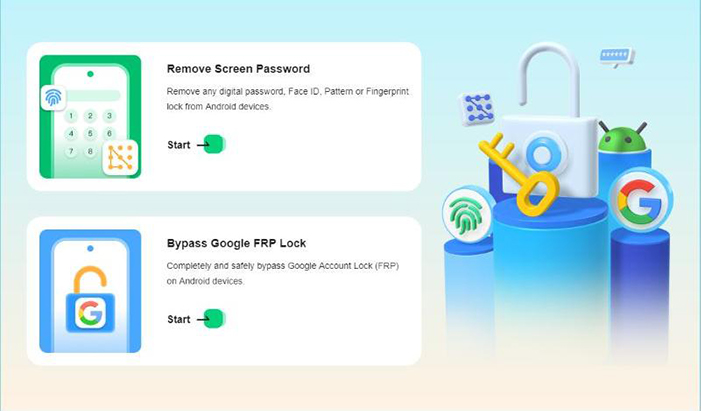 run android unlocker on your computer