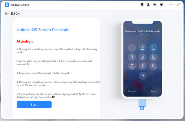 iphone passcode unlock software like apowerunlock