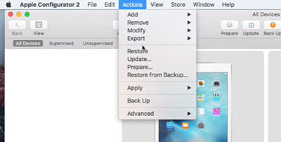turn off device supervision on iphone or ipad via apple configurator 2