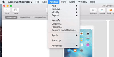 turn off device supervision on iphone or ipad via apple configurator 2
