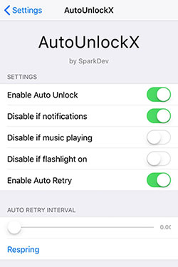 how to unlock iphone without swiping up using autounlockx