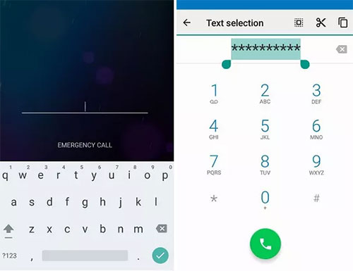 how to unlock android via emergency call