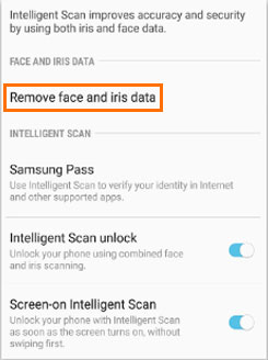 how to disable intelligent lock screen on samsung