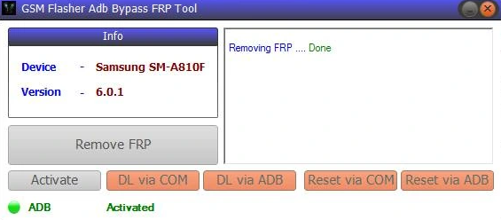 how to use gsm flasher adb bypass frp tool