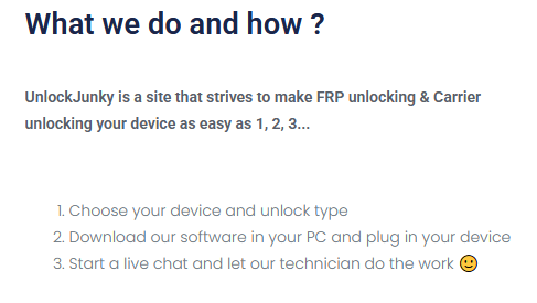 how to use unlockjunky