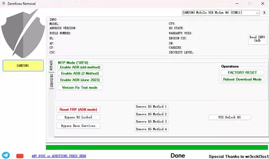 how to use zeroknox removal tool