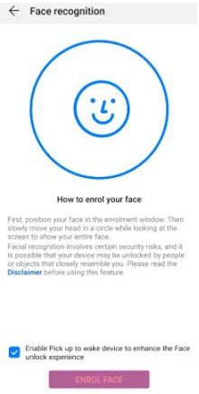 unlock huawei screen lock without losing data via face id