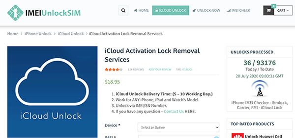 icloud removal service like imei unlock sim