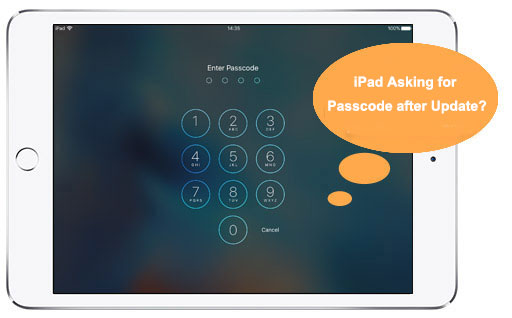 ipad asking for passcode after ios update