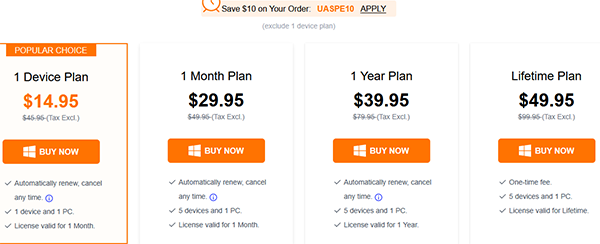 pricing of itoolab unlockgo android