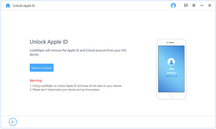 choose unlock apple id