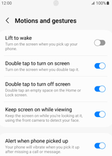 disable double tap to wake