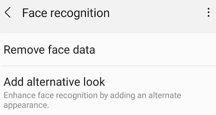 reset android face recognition to fix face lock