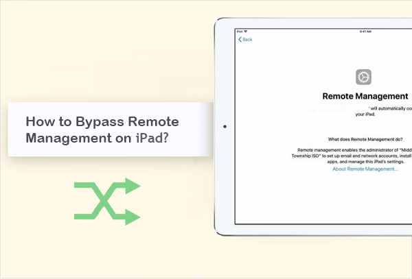 how to remove remote management from ipad