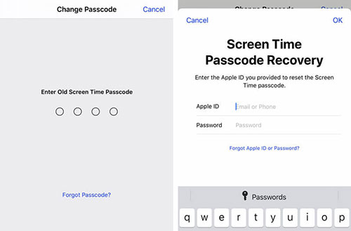 how to take off screen time without password by resetting password