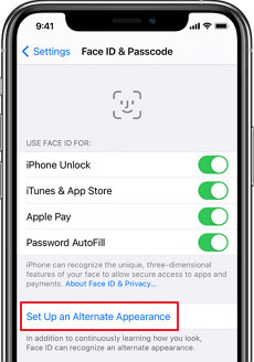 inspect face id settings to fix face id not working on ios 16