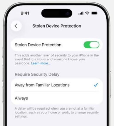 stolen device protection