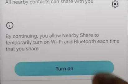 turn on bluetooth and wifi