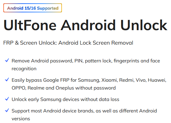 ultfone android unlock review